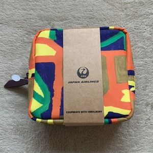 Japan Airlines toiletry bag- orange